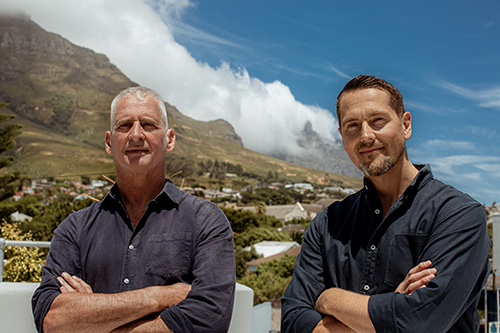 Photo of Jon Jacobson and Anton Grutzmacher co-founders of Omnisient