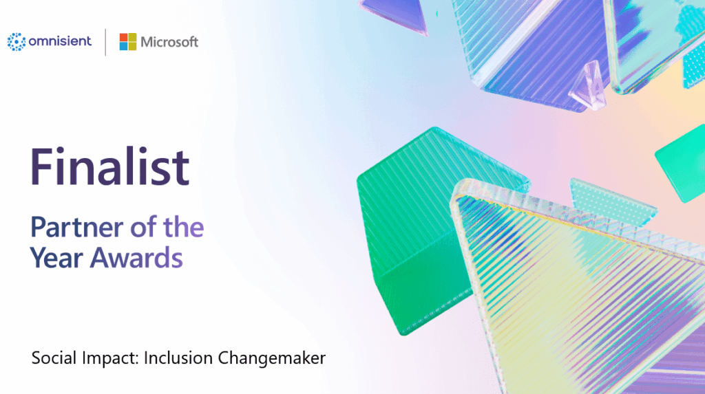 Omnisient Microsoft Partner of the Year Award 2024 Finalist for Social Impact